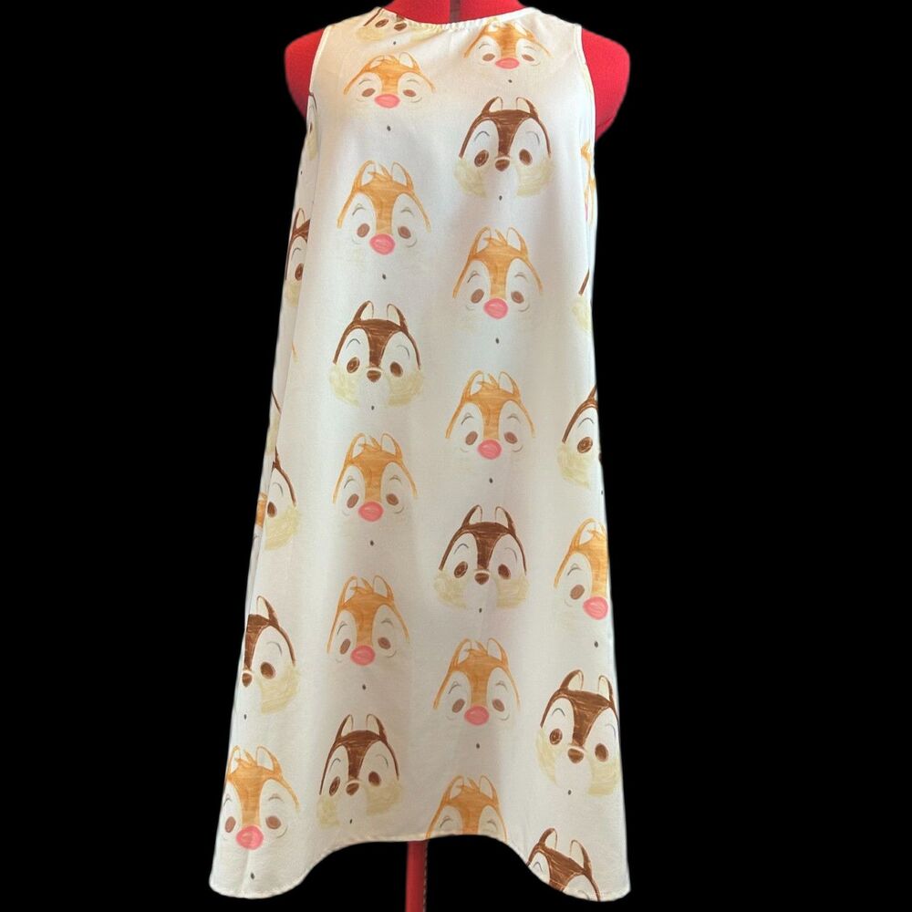 CHIP DALE TIC TAC Disney Character A Line Dress Tunic Rare Custom L Large Adult